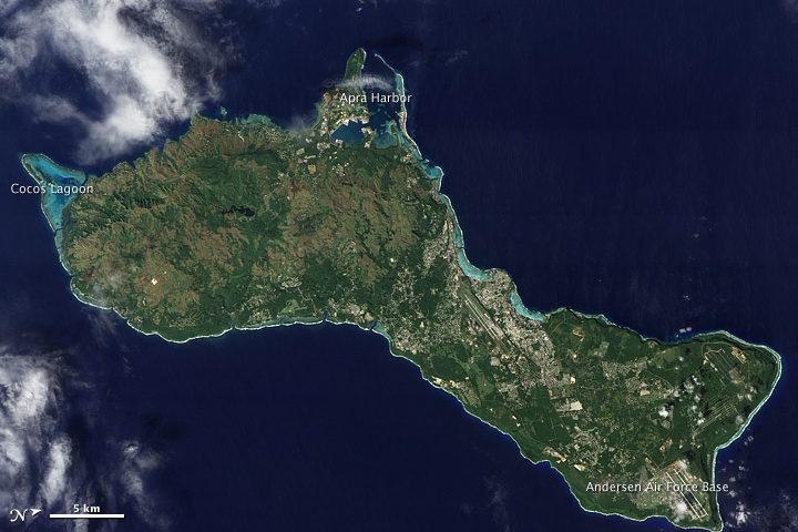 Guam as seen from outer space
