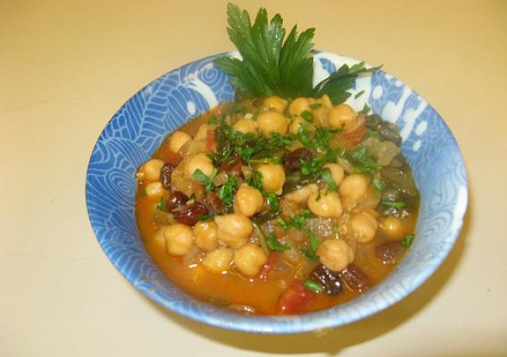 Spanish Chickpea Stew. Skyline High School is a finalist in the Recipes for Healthy Kids competition.