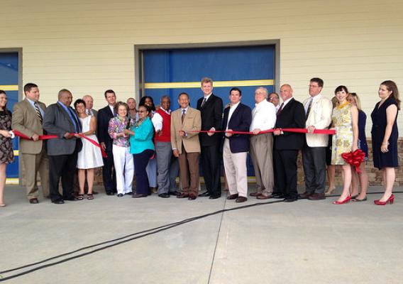 Second Harvest holds ribbon cutting ceremony for a new 65,000 square-foot regional distribution center in Thomasville, Georgia.