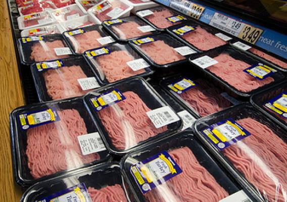 Meat at a grocery store in Fairfax, Virginia. USDA Photo by Lance Cheung.
