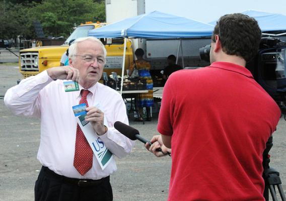 Under Secretary Kevin Concannon discusses SNAP benefits at Park Heights Community Farmers’ Market in Baltimore.