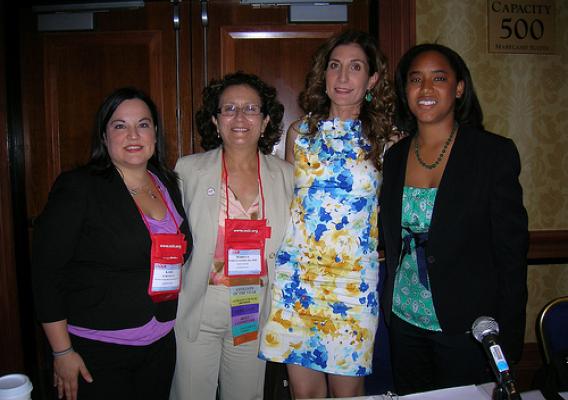 2.(from left to right): Kara Ryan from NCLR, Mary Gomez from Mary’s Center, Lisa Pino from FNS, and Jennifer Ng’andu from NCLR, who spoke on a panel session about decreasing hunger and improving nutrition in the Latino community on July 24 at the NCLR annual conference.