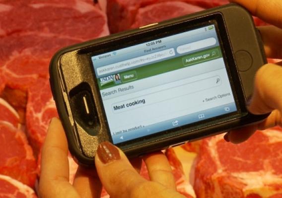 Mobile Ask Karen makes food safety tips available whenever and wherever you need them. Look up information about safely preparing tonight’s dinner while making purchases at the meat counter. 