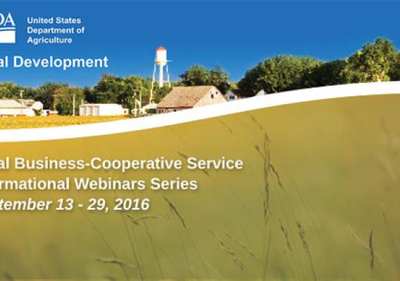 Rural Business-Cooperative Service Informational Webinar Series graphic