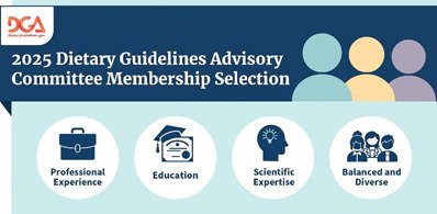 Dietary Guidelines Advisory Committee Membership Selection graphic