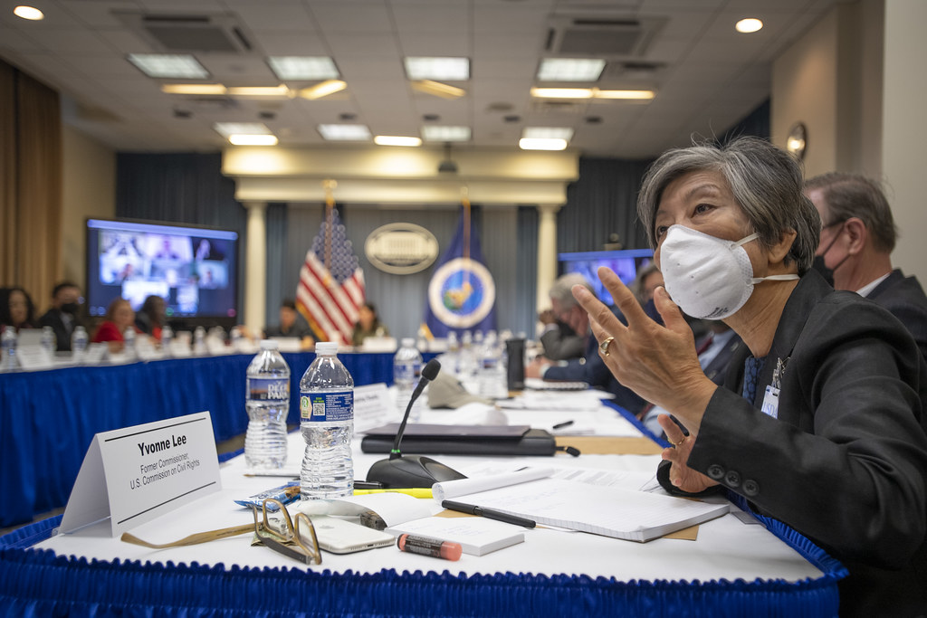 Yvonne Lee, former Commissioner, U.S. Commission on Civil Rights attends the U.S. Department of Agriculture Equity Commission meeting