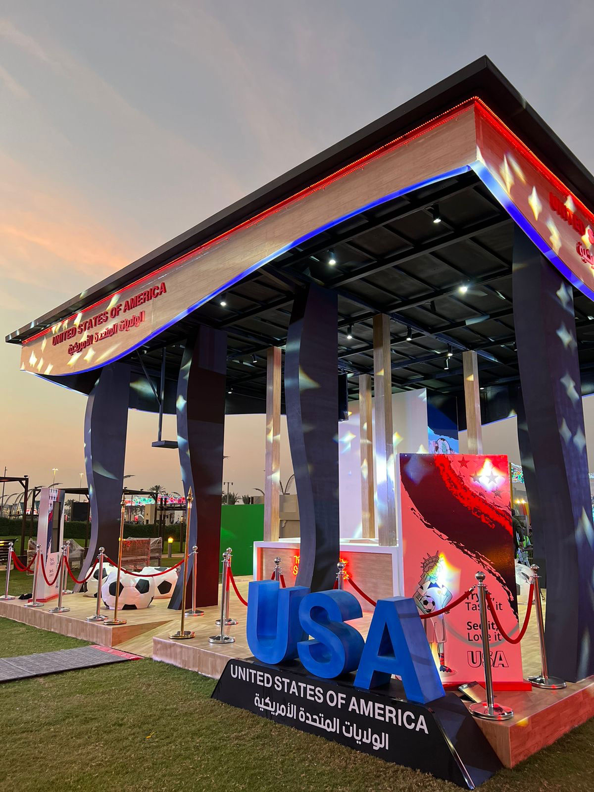 The 2022 World Cup USA Pavilion in Doha, Qatar