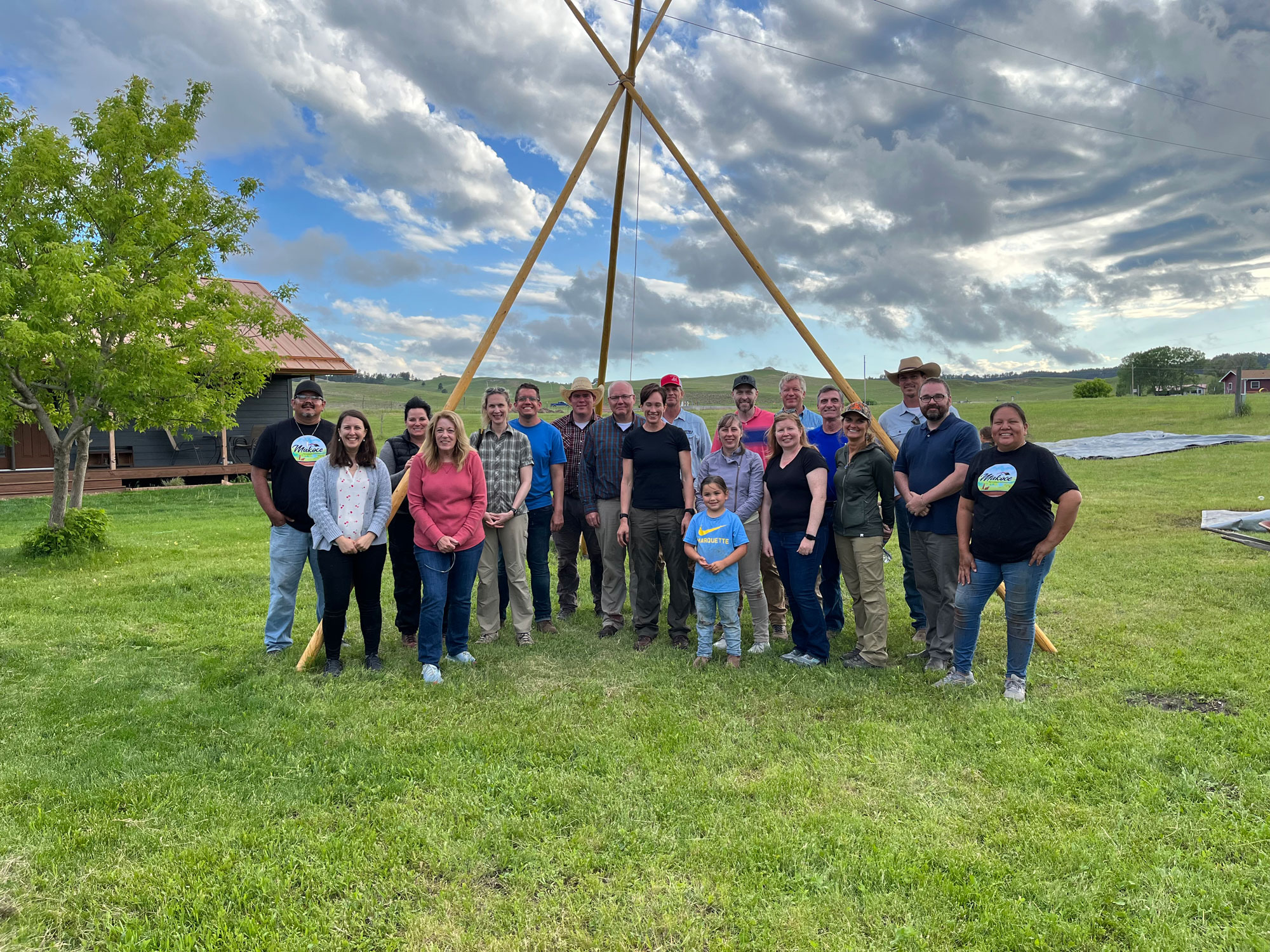 FNS Senior Policy Advisor Ali Hard participated in a traditional buffalo harvest with members of the Oglala Sioux tribe, FNS Mountain Plains Region staff, and staff from the USDA Food Safety and Inspection Service