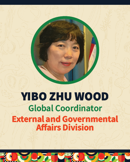 Yibo Wood, Global Coordinator, External and Governmental Affairs Division