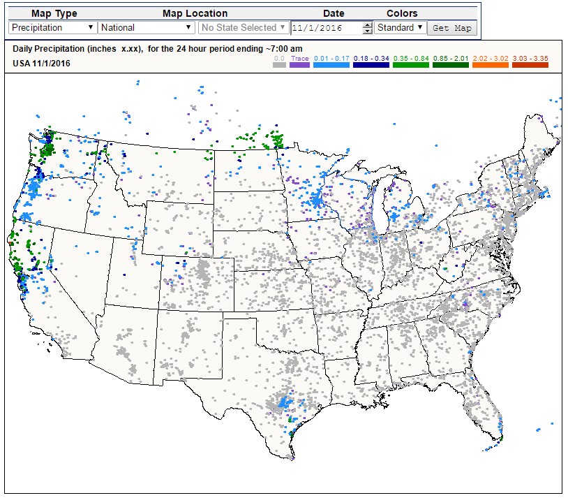 Community Collaborative Rain, Hail & Snow Network map