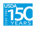 USDA 150 years logo