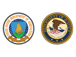 USDA and DOJ logos