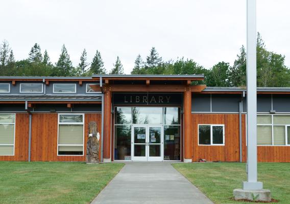 Lummi Library building at North West Indian College