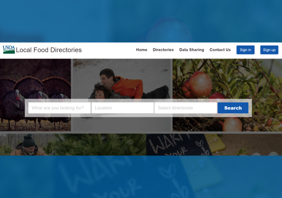 Local Food Directories homepage