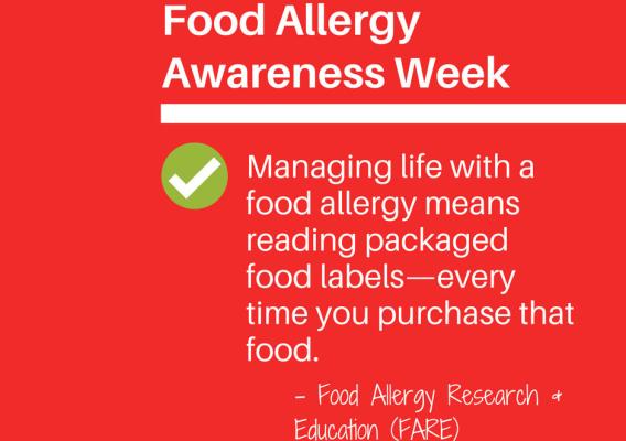 Food Allergy Awareness Week graphic