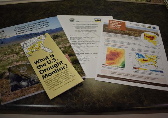 A sampling of information available to attendees of the Regional Drought Workshop