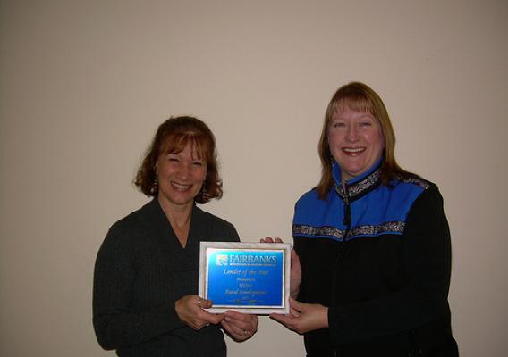 USDA Loan Specialist Kim Wood (left) and Housing Technician Jane Gibson broke Interior Alaska office housing lending records during fiscal year 2010 