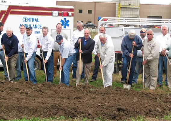 Groundbreaking - A new emergency services building in Elkader, Iowa will improve public safety for thousands of residents in northeast Iowa.