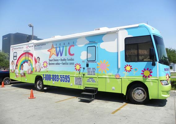 Based in McAllen, Texas, the mobile unit goes into surrounding rural areas in Hidalgo County and provides WIC services to more than 1,800 clients a month