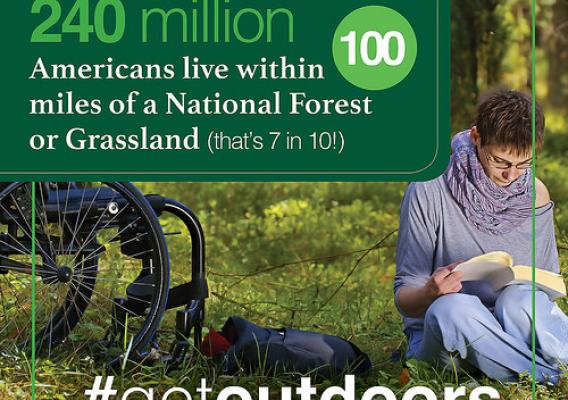 GetOutdoors Within 100 Miles sign