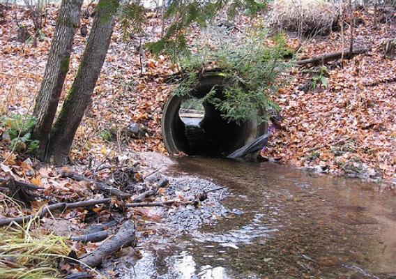 Some culverts in the Keweenaw Bay Indian Community do not allow the passage of fish when the water is low or running too fast.
