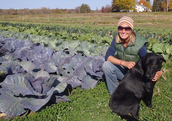 Sarah Woutat founded Uproot Farm because of her love for farming. Photo courtesy of Uproot Farm