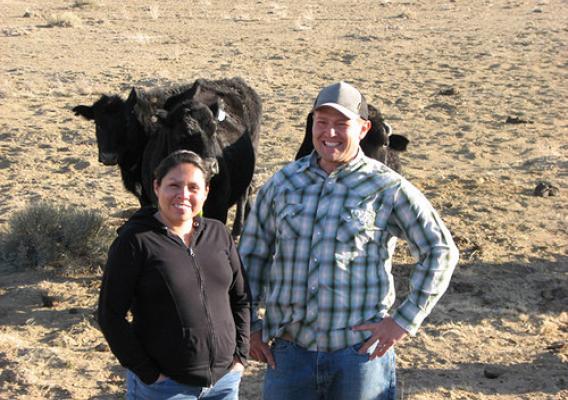 Marilyn and Erik Simpson returned to the Navajo Reservation in Torreon, N.M., to help Marilyn’s aging parents and to grow their own farming operation that would benefit their family.