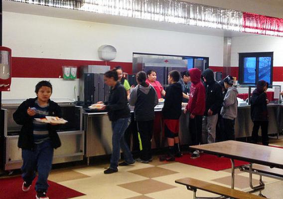 Children being served at the new CACFP At Risk Afterschool Meals-funded site on Pine Ridge