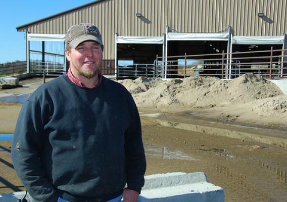 Dairy farmer Nelson Hostetler