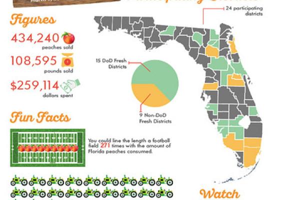 An overview of Florida’s Fresh Peach Promotion from March 1 through June 1, 2015
