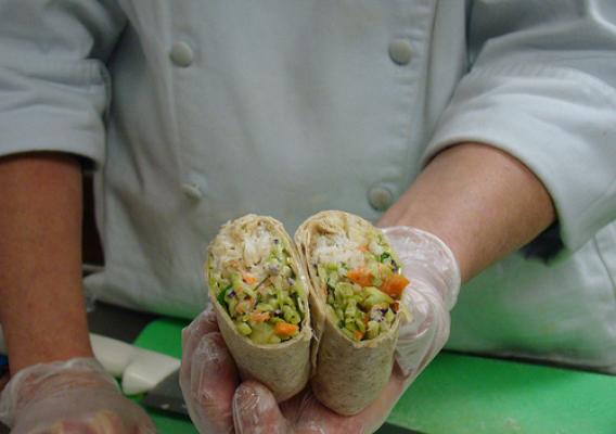Crunchy Hawaiian Chicken Wrap. Mt. Lebanon Elementary School is a semi-finalist in the First Lady’s Recipes for Healthy Kids competition
