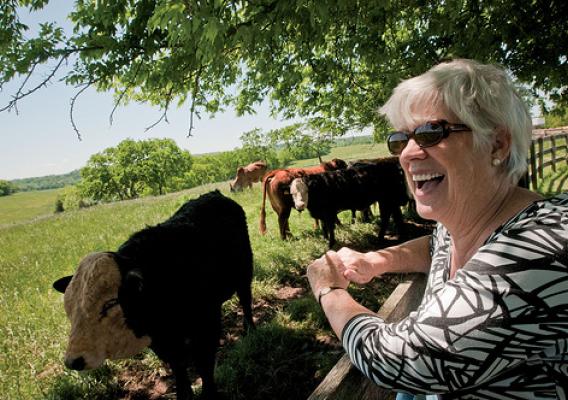 Rossie Fisher, co-owner of Brookview Farm in Manakin-Sabot, VA. March 8 is International Women's Day.