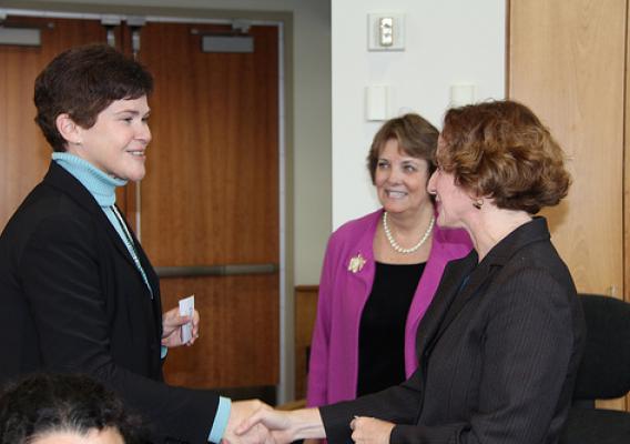 Deputy Secretary Krysta Harden meets with USDA employees in Minnesota.