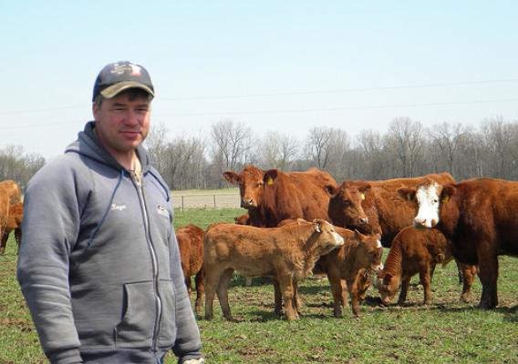 Keegan Poe received disaster funding for grazing losses he suffered during the drought in 2012. 