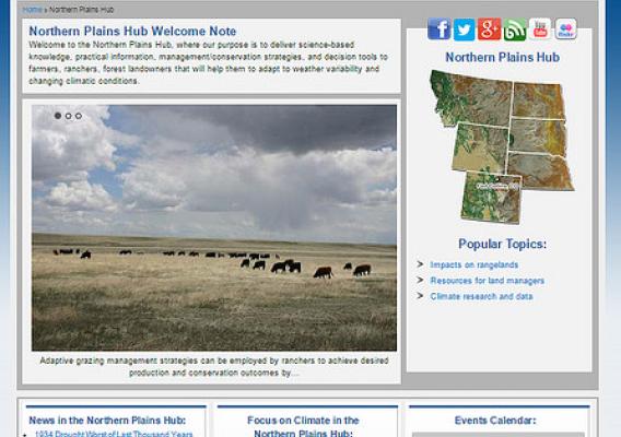 The new Climate Hubs Northern Plains website provides producers with science-based information.