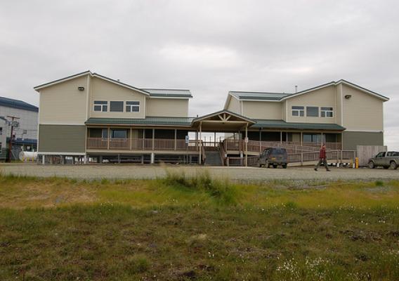 Two Dormitories for Students in Bethel, Built with funds provided by USDA.
