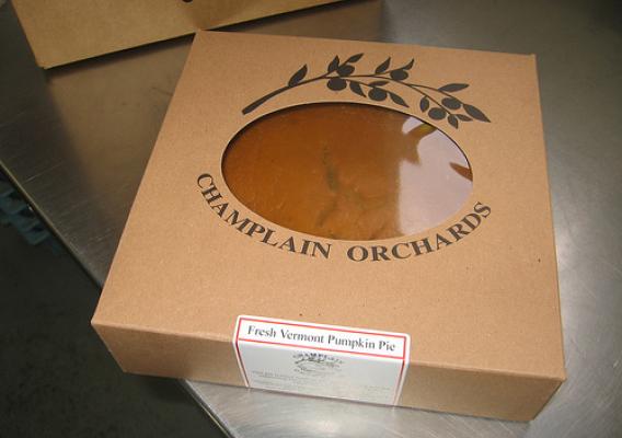 A Slice of Vermont for Winter: Champlain Orchards boxed pumpkin pie