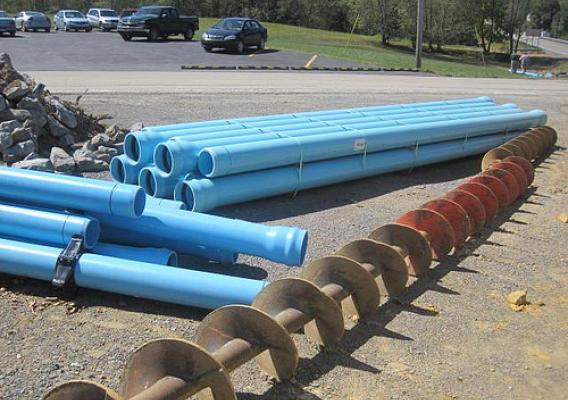 Pipes that will be installed within the next few months.