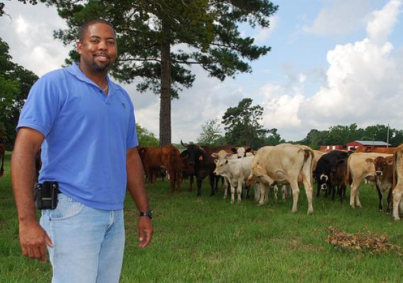 Floyd Nauls, Jr., NRCS district conservationist in Madison County, Texas and his farm, N Bar and Z6, will be featured in April on Texas Farm Bureau’s “Voices of Agriculture.”  