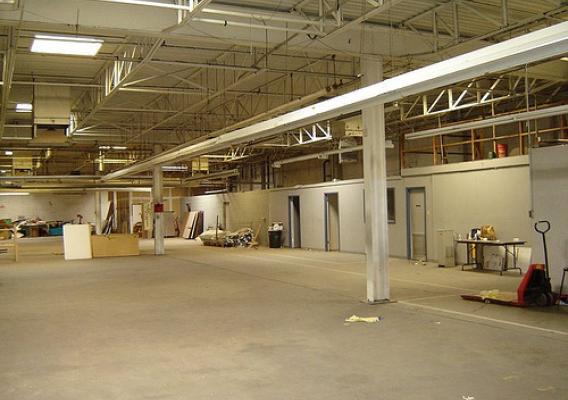 This large, once empty warehouse has been converted into a dynamic, culturally-based community-run marketplace.