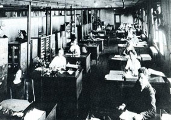 Employees of the Bureau of Agricultural Economics (circa 1930), predecessor agency of the Economic Research Service.