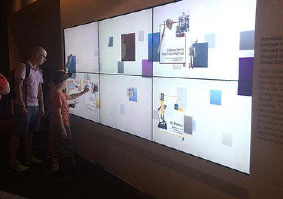 Interactive wall at Smithsonian’s National Museum of American History