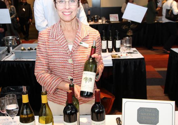 Maryanne Wedner, of Grgich Hills Estates, was one of many representatives showcasing their vintages at the California Wine Fair in Ottawa. 