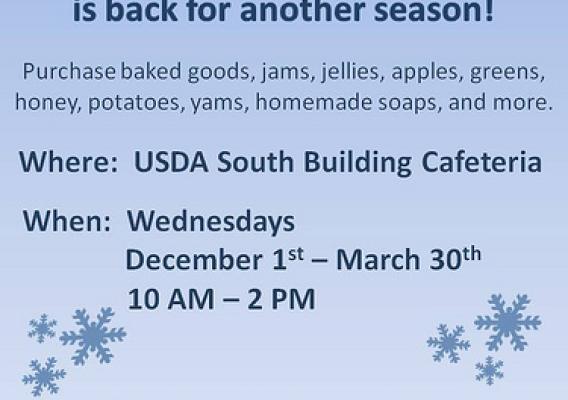 USDA Winter Farmers Market is back for another season!