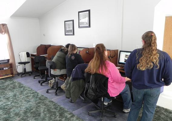 Students and residents of  Brownington, MO., now have access to free Internet service at the Community Center thanks to grant funds provided by USDA.  