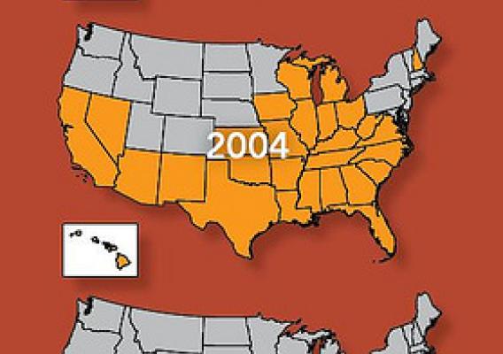Invasive feral swine have spread rapidly across the United States as a result of natural range expansion, illegal trapping and movement by people, and escapes from domestic swine operations and hunting preserves.