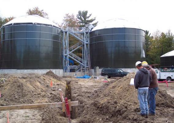 Construction of the new USDA funded wastewater treatment system continues in the community of West Branch. (Photo courtesy of the City of West Branch) 