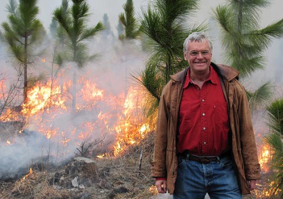Bill Owen has completed several controlled burns on his longleaf pine stands through a burn contract with NRCS.