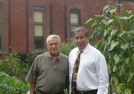 MRP Under Secretary Edward Avalos with Bob Pellegrino, Director of Marketing, Connecticut Department of Agriculture at the Billings Forge Farmers Market, Hartford, CT.”