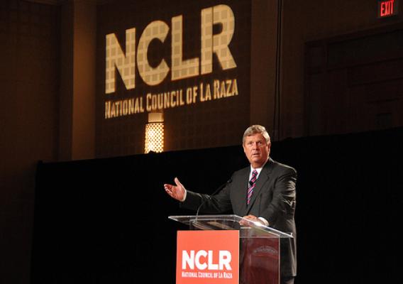 Secretary Vilsack speaks at the child nutrition town hall at the 2011 NCLR Annual Conference